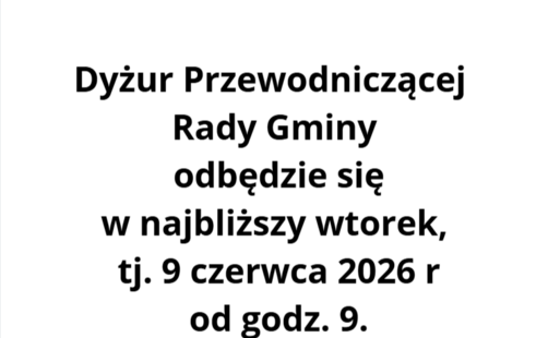 Zdjęcie do Dyżur Przewodniczącej Rady Gminy